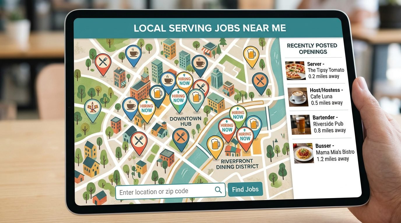 serving jobs near me