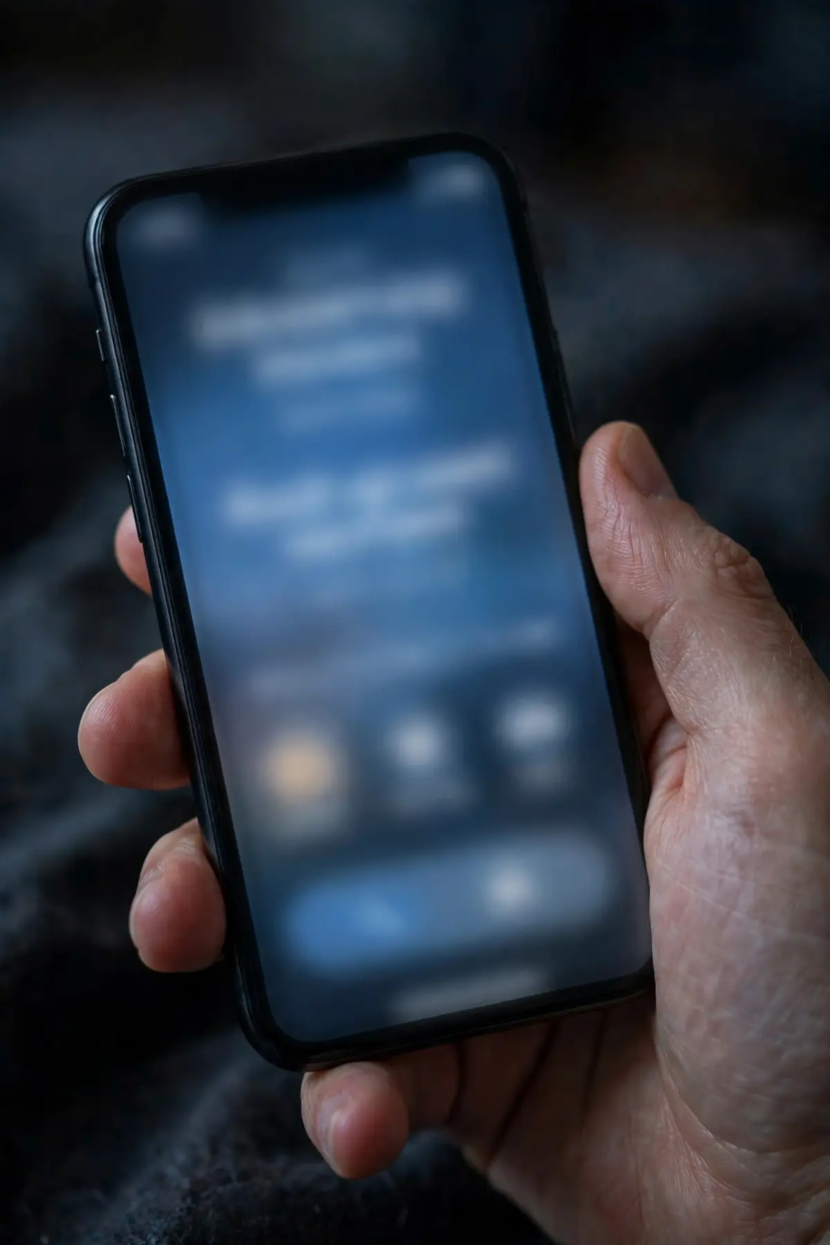 A phone showing an unknown 413 number so the reader can check it before answering.