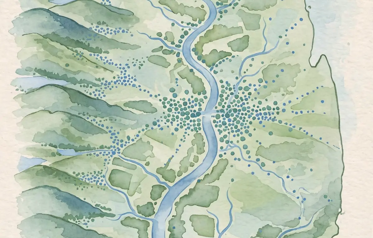 A map-style graphic showing western Massachusetts towns served by the 413 area code.